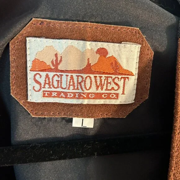 Saguaro West Trading Co Vintage Suede Vest - Picture 2 of 4